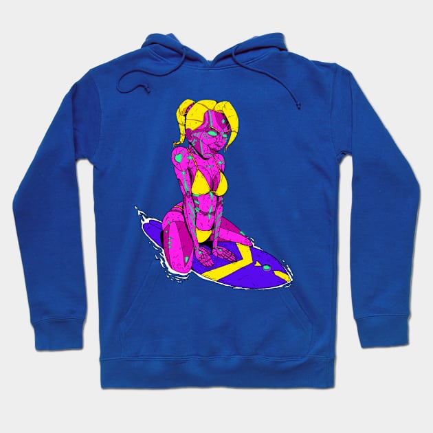 Surf Babe Hoodie by jonathanmor